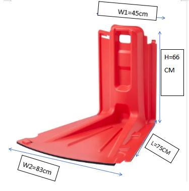 Buy cheap Outer Curved Plate Flood Defence Barrier New Matterial Flood Gablewall from wholesalers