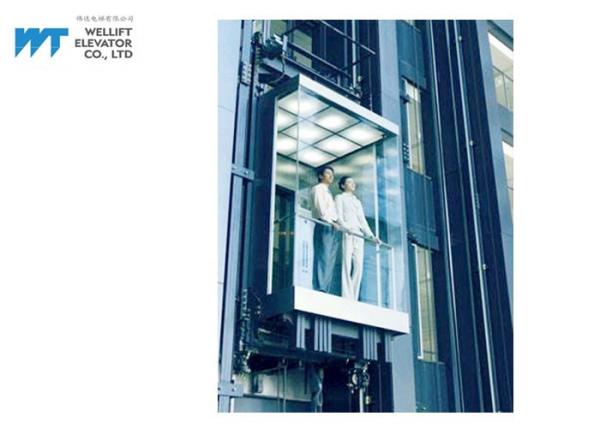 Buy cheap Square Cabin Panoramic Glass Lift , Environment Friendly Building Lifts Elevators from wholesalers
