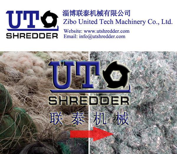 Buy cheap plastic fishing net crusher, plastic recycling machine - double shaft shredder,Scrap fishing net crusher, from wholesalers