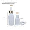 Buy cheap 10/40ml Transparent Cylindrical Clear Glass Bottle With Golden/Silver Drop For Empty Dropper Bottle from wholesalers
