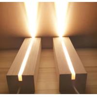 Buy cheap Rectangle 20*20cm Memo Board Solid Wood Light Up Acrylic Stand For DIY product