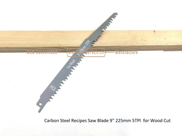 Buy cheap Carbon Steel Recipes Saw Blade 9" 225mm 5TPI for Wood Cut,Reciprocating ,Power Tools from wholesalers