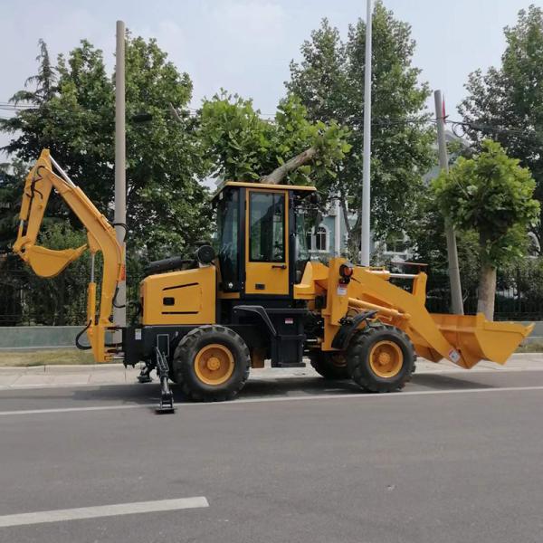 Buy cheap 37kw Wheel 4x4 Excavator Backhoe Loader Compact Mini Digger Loader from wholesalers