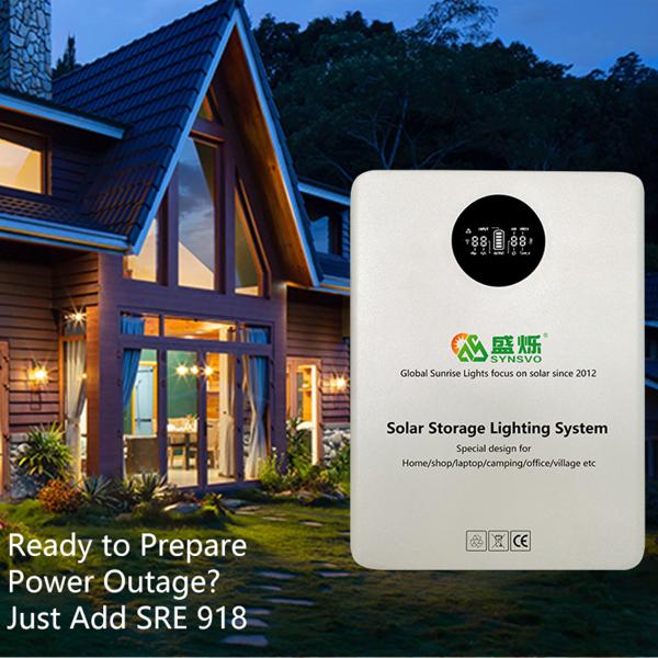 Solar Powered LED Lights Wall Mounted PV Energy Storage System 50Hz AC Output 22
