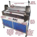 1100mm Hot Melt Glue Laminating and Pressing Machine for EPE EVA Sponge Leather