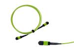 Lemon Green MPO MTP Cable Custom Length Multimode Fiber Optic OM5 Patch Cord