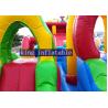Buy cheap Funny Outdoor Inflatable Amusement Park With Slide / Castle And Climb from wholesalers