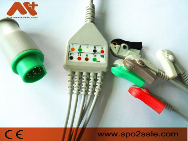 Buy cheap Sirecust Sery Siemens 10 Pin Cable Direct Connect 5 Lead ECG Cable Clip from wholesalers