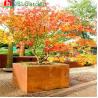 Buy cheap Customized Garden Rectangular Metal Flower Pot Corten Steel Planter Pots from wholesalers