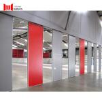 Red Fireproof Sliding Wall Divider 2000mm 3800mm Movable Wall Systems