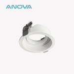 Commercial Recessed Spotlight Frame 75mm Cut-Out GU10/MR16 Aluminum Anti-Glare