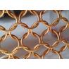 Buy cheap Gold Color Stainless Steel 12mm Ring Mesh Curtain Indoors And Outdoors from wholesalers