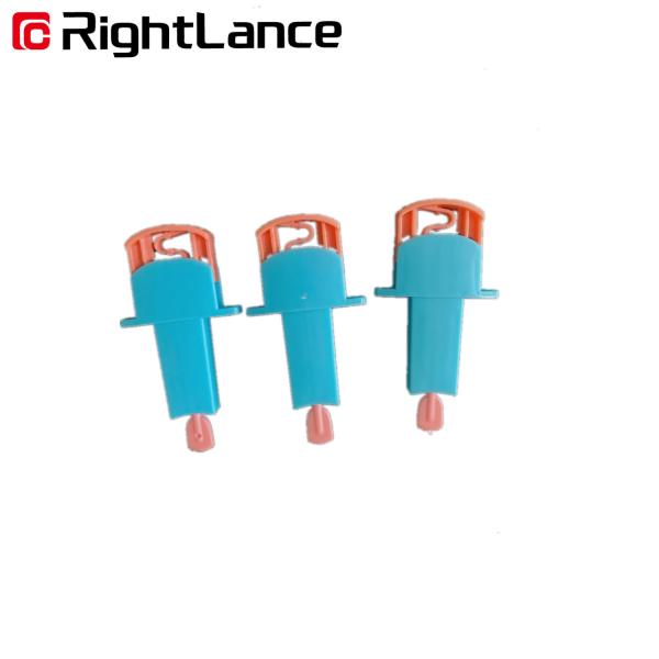 Buy cheap 0.15CM 27G Safety Blood Lancet Stainless Steel One Step Pressure Activated from wholesalers
