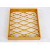Buy cheap Gold 3.5mm 4.0mm Expanded Aluminum Metal Mesh Cladding With Frame Anti acid from wholesalers