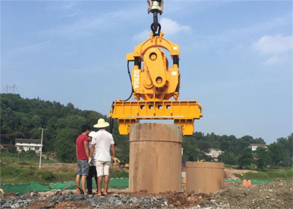 Buy cheap Hydraulic Sheet Pile Excavator Mounted Vibro Hammer For Cranerough 300KW from wholesalers