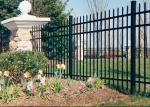 Q235 Crimp Top 6ft High Steel Tubular Fencing For Yard