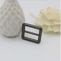 Buy cheap Handbag accessories 1 inch gunmetal color metal adjustable slide buckles for product