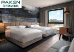 Marriot Hotel Modern Simplified Design Leather Upholstered Headboard & Bedbase