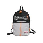 summer new Korean style letter printed backpack casual fashion contrast men's