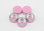 13mm Plane Pink Pharmaceutical Injection Glass Vial Flip Off Caps
