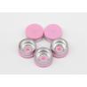 Buy cheap 13mm Plane Pink Pharmaceutical Injection Glass Vial Flip Off Caps from wholesalers