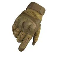 Buy cheap Synthetic Outdoor Tactical Gear Glove Anti Skid Khaki Nylon Micro Fiber product