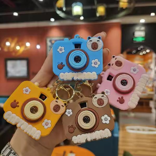 Buy cheap Capybara Projection Camera Cute Car Keychain Multi Functional​​ Custom Car Keychain from wholesalers