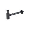 Buy cheap Matt Black Siphon Bathroom OEM Lavatory Sink Drains For Wash Basin Zinc Bottle Trap from wholesalers