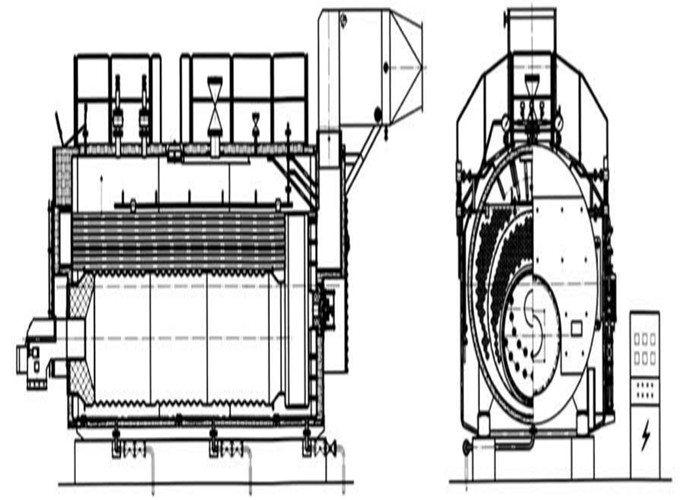 2t Automatic Natural Gas Steam Furnace Low Pressure GB/T 3087