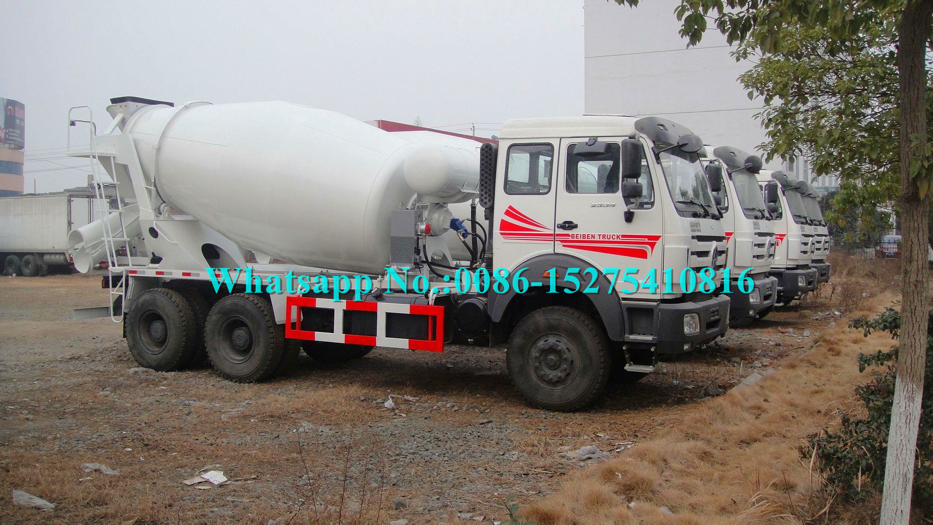 2638 380hp Beiben North Benz Brand New 6x4 10 wheeler 8cbm Concrete Cement Transit Mixer Truck for DR CONGO
