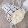 Buy cheap Luxurious Grids Pattern Flower Bouquet Wrapping Paper Fabric 150cmx50cm Florist Packing Fabric from wholesalers