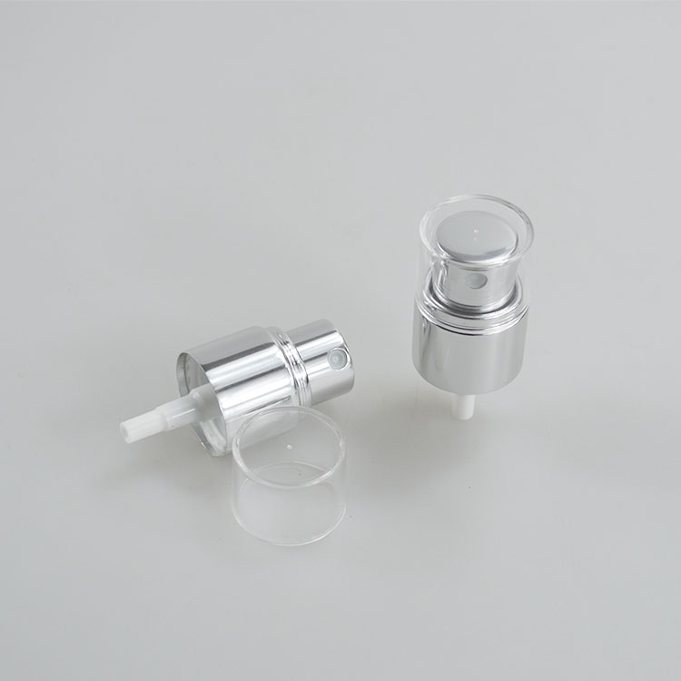 24-400 PP Luxury Sliver Sprayer Lotion Pump for Transparent Cap in Cosmetic Industry