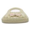Buy cheap Handmade White Pearl Beaded Bag Bow Flower for Women 22×18×23cm from wholesalers