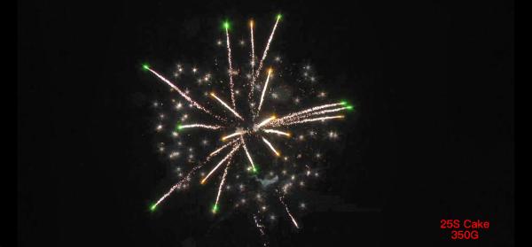 Buy cheap 25 Shots Pyrotechnic Cake Fireworks Customized 180x180x225cm from wholesalers