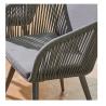 Buy cheap Outdoor Balcony Patio Furniture Set With Aluminium Table And Woven Rope Chairs Nordic Style from wholesalers