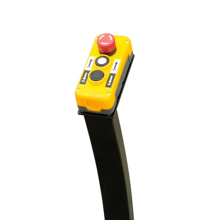 Yellow 860mm 1000KG Low Profile Scissor Lift Table For Pallet Leveling