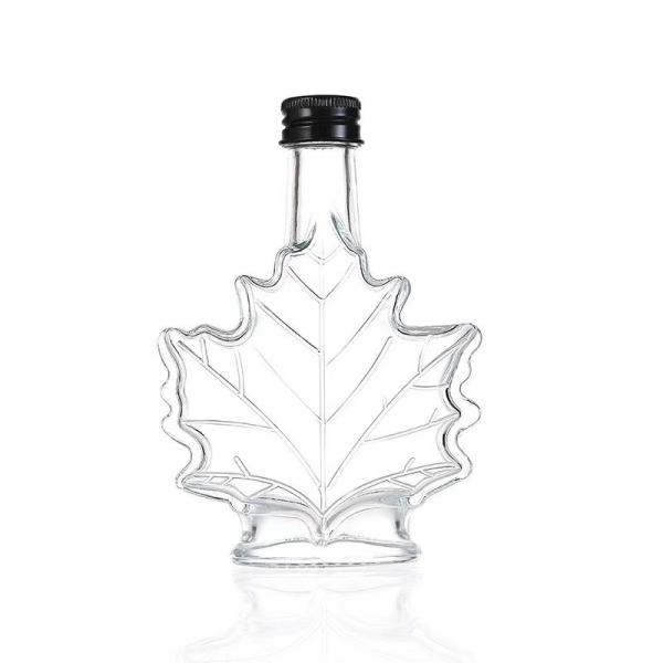 Buy cheap Maple Leaf Shape Clear Glass Wine Bottles 70ml 100ml 250ml For Restaurants from wholesalers