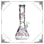 Octopus Bong Glass Bottom Beaker Bongs , 7mm Thickness Smooking Water Pipe