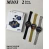 Buy cheap Dynamic Double Straps Outdoorsman Smart Watch 1.5" Round With Earbuds Rose Gold from wholesalers