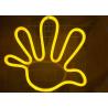 Buy cheap Yellow gestures led Neon Signs for cafe shop / retail /Shipping mall from wholesalers