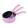 Buy cheap Pink Round 16cm LFGB Large Aluminum Pots For Cooking from wholesalers