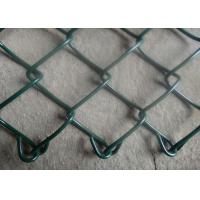 Buy cheap Green Metal Chain Link Mesh Fence Anti Corrosive High Strength Size Customized product