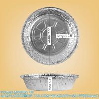 Buy cheap 7.5" Inch Round Tin Foil Pans Disposable Aluminum, Freezer & Oven Safe - For product