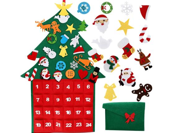 Buy cheap Countdown Calendar 29Pcs Ornaments Felt Christmas Decorations from wholesalers