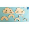 Buy cheap wooden Rainbow paint kit DIY kid craft rainbow decor laser cut wood from wholesalers