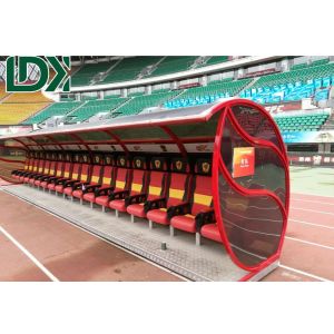 Buy cheap Soccer Bench Seats In Customized Colors UV Resistant Polycarbonate Football Chairs With Aluminum Alloy from wholesalers