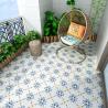 Buy cheap Beige 20x20cm Waterproof Interior Floor Flower Ceramic Rustic Tiles For Bathroom And Durable Tile For Kitchen from wholesalers