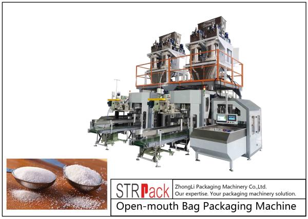 Buy cheap 25kg/bag PE Open Mouth Bag Packaging Machine for Chemical Pellet Powder from wholesalers
