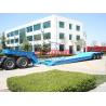 Buy cheap Tri Axle Front Loading Low Bed Semi Trailer Gooseneck Hydraulic Detachable Type from wholesalers