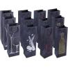 Buy cheap Single Bottle Personalized Wine Gift Bags For Weddings Birthdays Dinner Party from wholesalers